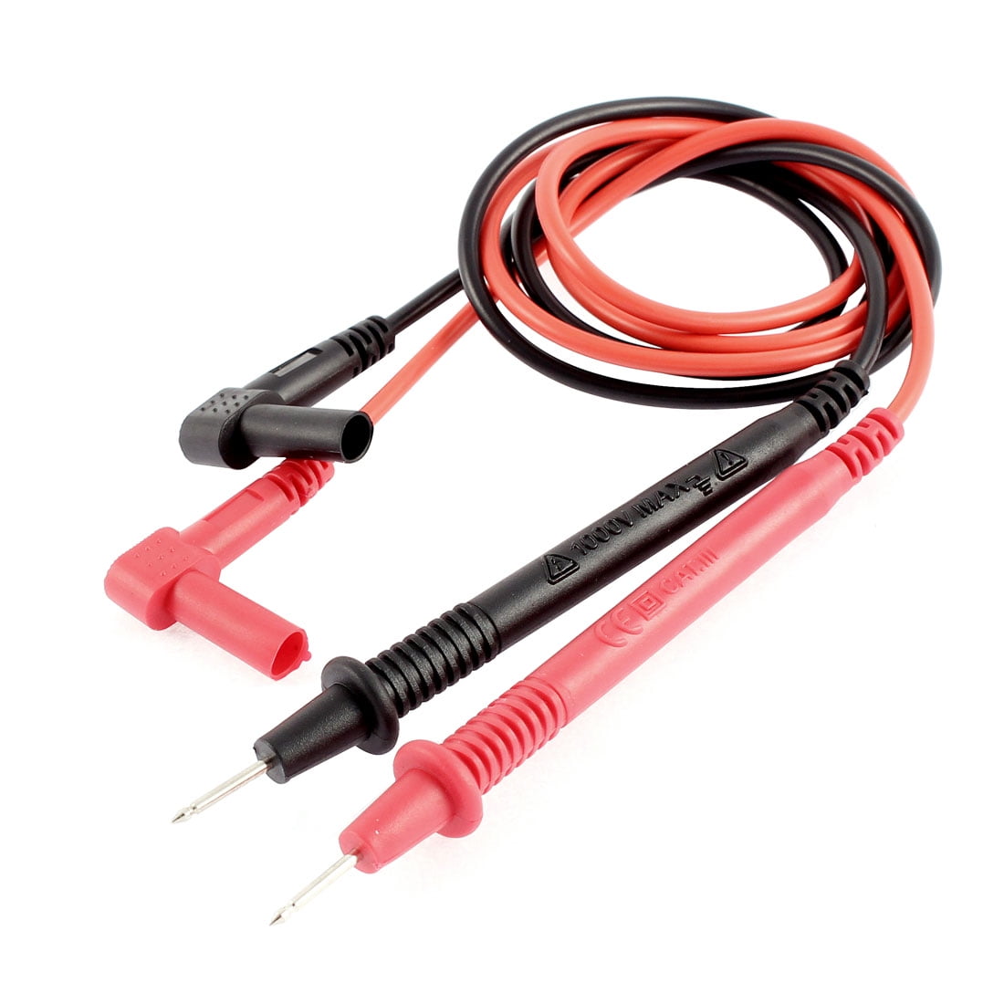 Multimeter Voltmeter Digital Testing Test Leads Probe Cable Red Black 2