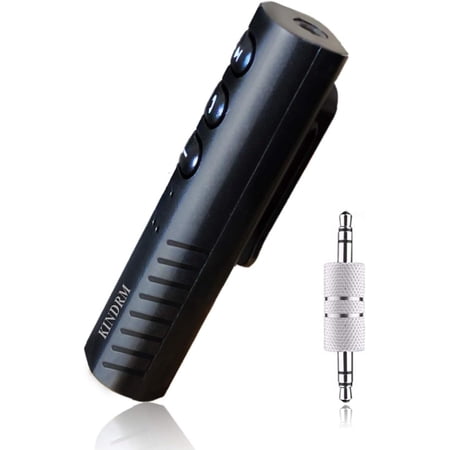 Bluetooth V5.0 Output Audio Receiver Mini Wireless 3.5mm Jack Aux Adapter Portable for Headphones Speakers Car/Home Stereo System(Black)