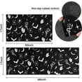 thumbnail image 3 of Gothic Kitchen Rug Set of 2, Goth Rug, Witch Rug, Black Halloween Spooky Kitchen Mat, Runner Rugs, Carpet- Gothic Kitchen Decor Accessories- Witchy Rugs for Home Kitchen Large17x30 and 17x47 Inch, 3 of 6