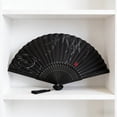 thumbnail image 3 of Lilixerw Chinese Classical Silk Folding Fan with Tassel Pattern,Handmade Antique Style Bamboo Ribbon Portable Fan for Wedding Party Performance,8.26x14.96x0.78 Inch, 3 of 6
