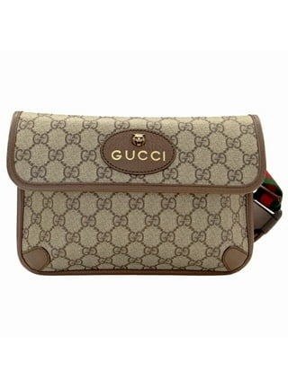 Gucci GG Logo Belt Bag in Black Leather 598080