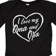 thumbnail image 4 of Inktastic I Love My Oma and Opa in White Chalk Heart Boys or Girls Long Sleeve Baby Bodysuit, 4 of 5
