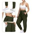 thumbnail image 4 of XIAONU Womens Pants High Waist Zipper Pocket pleasure Straight-Leg Pants Fitness Running Quick Dry Tapered Sweatpants, 4 of 7