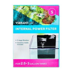 Vibrant Life Internal Power Filter for 2.5-3 Gallon Tanks