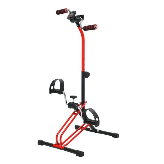 Ltoshu Upper & Lower Limb Rehabilitation Trainer - Adjustable Hand Arm Leg Knee Peddler, Elderly Home Exercise Bike with Foam Handles & Slip-Resistant Pedals for Low-Impact Fitness