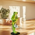 thumbnail image 3 of Resins Musician Statue Cartoon Animal Figurine Sculpture Multifunctional Decoration Resin Ornament Figurine for Home Office Desktop Decors and Artistic Ornament(C), 3 of 6