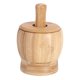 thumbnail image 2 of Picadora de ajo manual, mortero de madera y maja para salsa de frutos secos M, 2 of 9