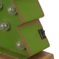 thumbnail image 4 of 7.25" Green and Brown Unique Marquee LED Tree Stocking Holder, 4 of 8