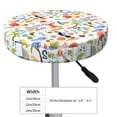 thumbnail image 4 of Fuzoiu Hello Summer2 Print Bar Stool Cushions, Super Breathable Round Bar Stool Covers,Seat Cushion Round- One Cushion Only-12 inch, 4 of 7