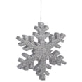 thumbnail image 5 of Vickerman 12" Red Glitter Snowflake Christmas Ornament, 5 of 5