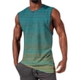 thumbnail image 2 of Pullover de Impresión de Moda Casual de los Hombres Cuello Redondo sin Mangas para Deportes Al Aire Libre Y Uso Diario, 2 of 5
