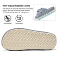 thumbnail image 5 of Ecetana House Slippers for Women Corduroy Cross Band Memory Foam Slippers Open Toe Non-Slip Home Shoes, 5 of 7