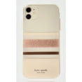 thumbnail image 3 of Kate Spade New York Flexible Hardshell Case for iPhone 12 and iPhone 12 Pro – Charlotte Stripe Rose Gold Foil, 3 of 5