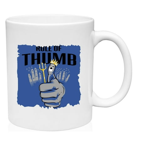 

Rule Of Thumb Mug Ceramic Coffee Mug Funny Gift Cup