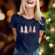 thumbnail image 4 of Gibobby Camisa navideña mujer Camiseta de manga corta con cuello redondo y estampado de Navidad para mujer(Marina,G), 4 of 5