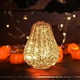 thumbnail image 4 of Glass Pumpkin Lights with Timer Fall Decor Pumpkins Decoration LED Lighted Collectible Thanksgiving Autumn Harvest Figurine Fall Halloween Decorations for Home Tables Centerpieces Decorative, 4 of 7