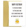 thumbnail image 1 of Tarjeta de Cumpleaños Zoytonky Divertida para Mejor Amiga o Hermana con Humor, 1 of 6