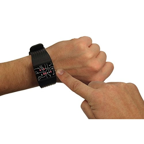 GetDigital Binario Reloj de Pulsera para Profesionales con Luces LED - Un Reloj Digital Ne getDigital.de getDigital.de
