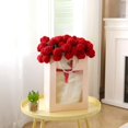 thumbnail image 4 of predolo Manta Ramo de Flores Regalo Romántico Manta de Punto con Rosas 3D Multifuncional Colcha Floral Tejida para Novia, Mujeres, Dormitorio, Sofá, 4 of 6