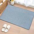 thumbnail image 2 of Vintage Sky Blue Large Area Rugs for Bedroom Living Room, Soft Non Slip Carpet Bedside Rug, Farmhouse Retro Solid Color Linen Texture Rectangular Floor Cover Kitchen Accent Rug 2'x3' for Office, 2 of 9