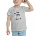 thumbnail image 3 of Fishing Daddy's Lil' Mate Funny Toddler T Shirts for Boys Girls (Gray, 4T), 3 of 5