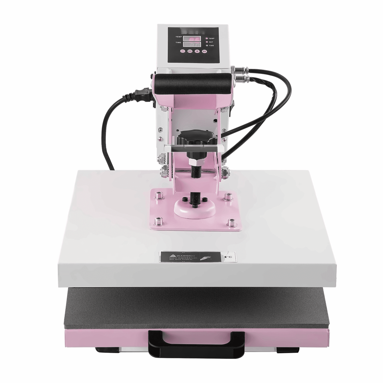 Heat Press Machine 15x15, Slide Out Transfer Press for T-Shirts, Pink