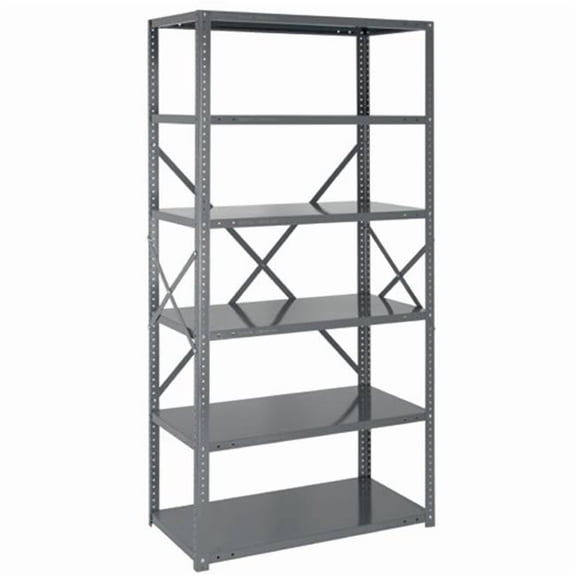 Quantum Storage 39-1236-4 4 Shelf Steel Shelving Unit, 39 in.