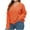 Orange, variant on Sweaters for Women Plus Size Trendy Large V-Neck Long Sleeve Spliced Tassel Pullover Sweater Orange