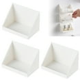thumbnail image 5 of Opvise Large Tilt Opening Adhesive Wall Mount Plastic Storage Rack - Space-Saving Organizer for Home, Kitchen, Bathroom, Cabinet (11cm x 8cm x 8cm), 5 of 8