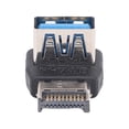thumbnail image 1 of Right Angle Type E USB3.2 90 Degree Adapter for Computer Motherboard, 10Gbps Lossless Signal Transmission with ABS Material, 1 of 7
