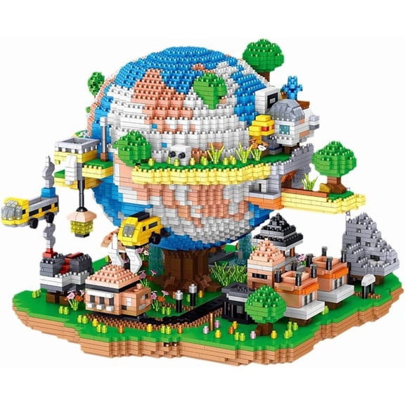 Architecture Global Village Micro Building Blocks Set（5452PCS） - Architectural Model Toys Gifts for Kid and Adult