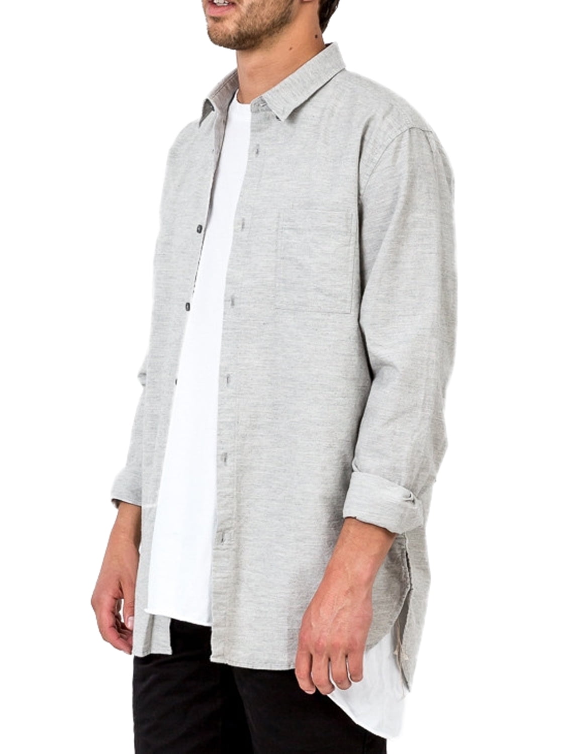 Zanerobe Men\'s Small Long Marle Shirt 7ft X-Large Sleeve