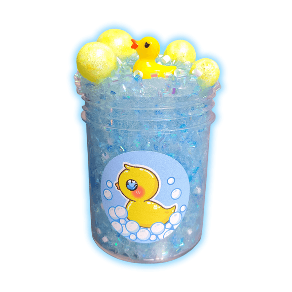 Bubble Bath Bingsu Clear Slime Fresh Linen ASMR Crunchy Sensory Toy 4oz Hoshimi Slimes