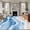 Lake Blue, variant on Turquoise Waves Coastal Area Rugs 2x3 for Living Room, Teal Ombre Summer Beach Oceans Non Slip Washable Rug Runner, Low Pile Indoor Floor Carpet Mat Bathroom Rugs for Bedroom, Kids Room