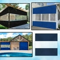 thumbnail image 6 of Covers & All Outdoor Clear Panel Curtain, 12 oz Vinyl Outdor Curtains for Patio, Waterproof & Weather Resistant Tarp with Brass Grommets for Pergola, Porch, Gazebos, Balcony (12' H x 7' W feet, Blue), 6 of 6