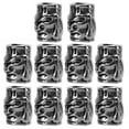 thumbnail image 4 of 10 Uds. De cuentas de cordón de cuchillo Paracord de Metal, agujero de 6mm para hacer pulseras, tipo de doble cara, 4 of 10