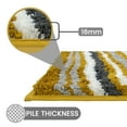thumbnail image 5 of Better Trends 20" x 20" U-Shape Toilet Rug, 100% Polyester Non Reversible Tufted Bathroom Rug, Contour Mat, Water Absorbent, Machine Washable, Toilet Base Rug Griffie Collection - Yellow, 5 of 7