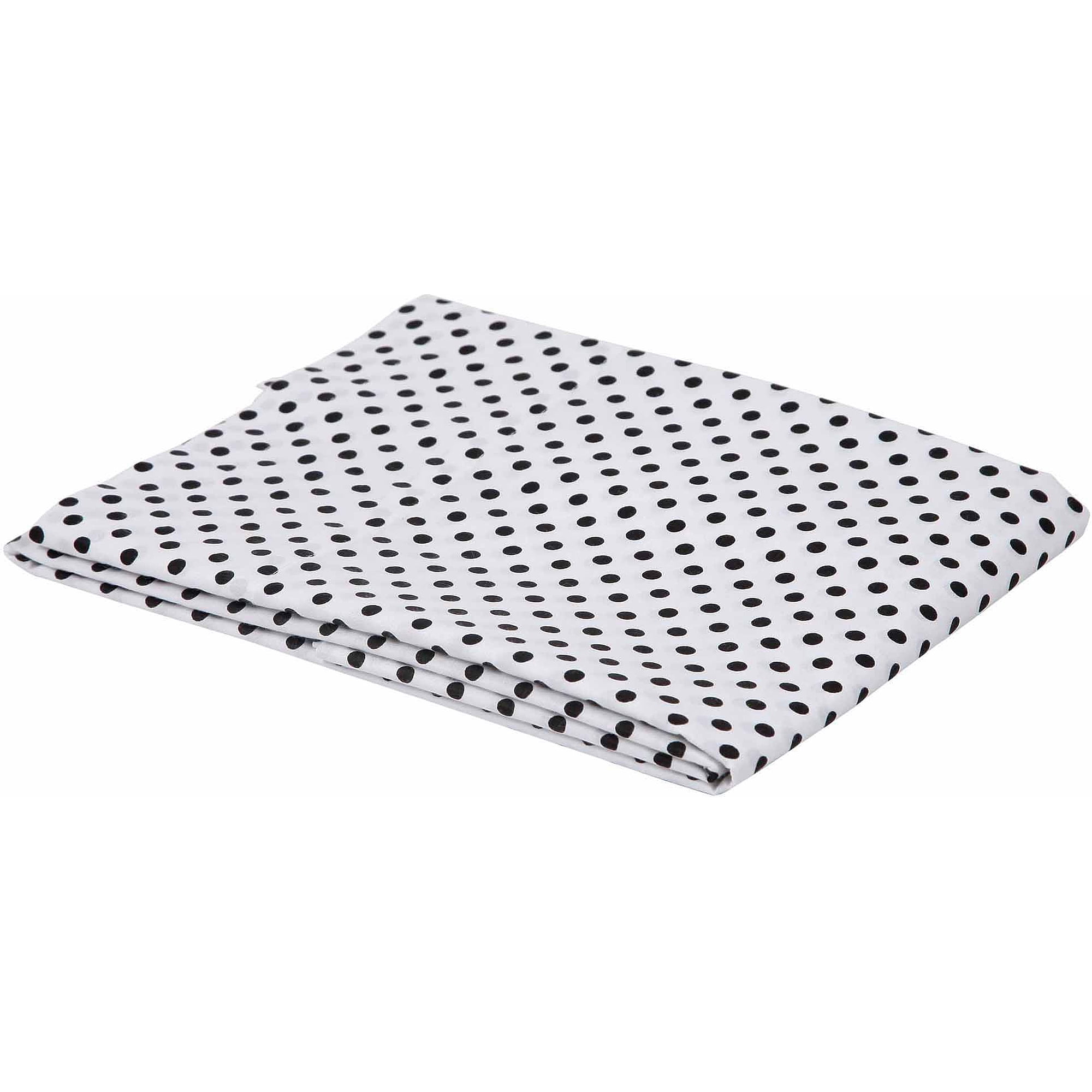 Bacati - Pin Dots Fitted Crib Sheet 100% Cotton Percale,  Available in Multiple Colors