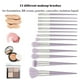 thumbnail image 2 of Juego de 13 brochas de maquillaje para base, sombra de ojos y maquillaje, 13 piezas, 2 of 6