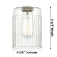 thumbnail image 2 of Innovations Lighting - Hadley - 1 Light Semi-Flush Mount In Art Deco Style-13, 2 of 3