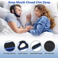 thumbnail image 6 of Anti Snoring Chin Strap,Chin Strap for Users,Anti Snoring Devices,Sleep Aid for Men and Women，Breathable Stop Snoring Chin Strap Snoring Solution for Users to Keep Mouth Closed(Black), 6 of 6