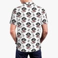 thumbnail image 4 of Daiia Pirate Puppy Pattern Men’s Polo Shirts,Solid Deck Shirt,Classic Fit, Breathable Cotton Polo for Casual and Sport Wear-X-Large, 4 of 9