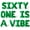 Green, variant on Letter Balloons - SIXTY ONE IS A VIBE 16" Inch Alphabet Letters Foil Mylar Balloon 61st Birthday Party Banner (Pink)