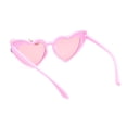 thumbnail image 4 of Girls Child Size Flower Girl Beads Cat Eye Heart Shape Plastic Sunglasses All Pink, 4 of 4