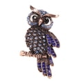 thumbnail image 2 of Vintage Rhinestone Owl Brooch Pin, Sparkling Fashionable Unisex Accessory for Party Travel with Delicate Design, 2 of 8