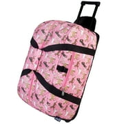 Wildkin Horses in Pink Rolling Duffel Bag