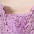 thumbnail image 4 of Robe de Fête pour Fille Bébé Enfant Manches Volantes à Plumes Robe Princesse, 4 of 7