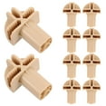 thumbnail image 1 of LOLIPPYY 10pcs Shelf Connection Fixtures Black Plastic Storage Assembly For DIY Enthusiasts Homeowners, 1 of 8