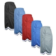 Men's 5-Pack Lightweight Breathable Moisture Wicking Mesh Shorts