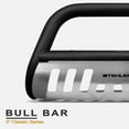 thumbnail image 2 of Stehlen 714937186781 3" Classic Series Bull Bar ( Matte Black / Brush Aluminum Skid Plate ) with 120W CREE LED Light Bar For 2008-2010 Ford F250 / F350 / F450 / F550 Superduty, 2 of 8